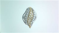 Anhänger Dame in Gold Zirconia FOGLIA ZIRC P C/C 6.20 Sommer BG